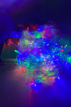 4.5 Metre Saçak Led 96 Ledli 16 Saçaklı Eklenebilir Kelebek Fonksiyonlu RGB Dekoratif Led Işık Yılbaşı Süsü