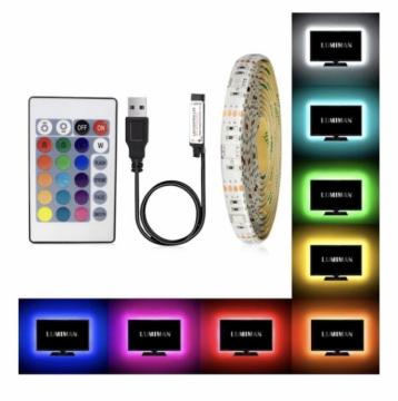 5 Metre Televizyon Monitör Arkası RGB Şerit Led Aydınlatma