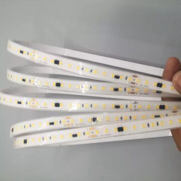 220 Volt Dim Edilebilir Şerit Led 10 Cm De Kesilebilir M/120 Led Gün Işığı 5M İP65