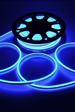 12 Volt 6x12mm Beyaz Neon Led 50 Metre Makara (2.5 cm'de Kesilebilir.)
