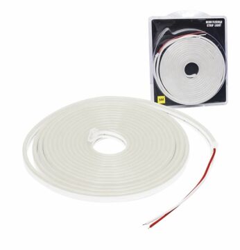 12 Volt 6x12 MM Beyaz Esnek Neon Led (5 Metre)