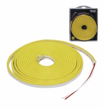 12 Volt 6x12 Sarı (Amber) Esnek Neon Led (5 Metre)