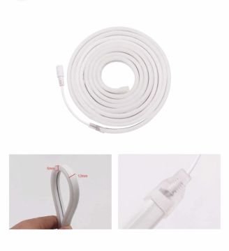 12 Volt 6x12mm Turkuaz Esnek Neon Led (5 Metre)