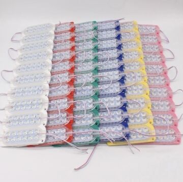 12 Volt 12 Ledli 2.4 W Düz Flashsız Modül Sarı (10 Adet)