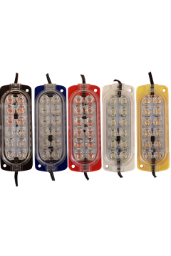 12 Volt 12 Ledli 2.4 Watt Animasyonlu Çakar Modül Sarı (Amber)