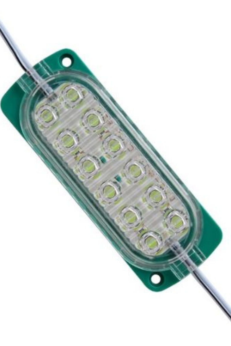 12 Volt 12 Ledli 2.4 Watt Animasyonlu Çakar Modül Yeşil