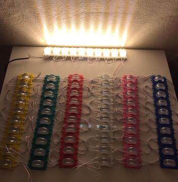 12 Volt Dar Açılı Modül Led Beyaz (5 Adet)