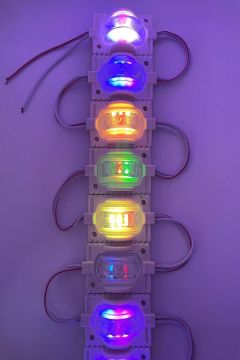 12 Volt Dar Açılı Modül Led RGB (5 Adet)