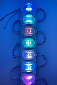 12 Volt Dar Açılı Modül Led RGB (5 Adet)