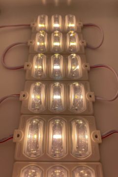 12 Volt Dar Açılı 3'lü Modül Led Gün Işığı (5 Adet)