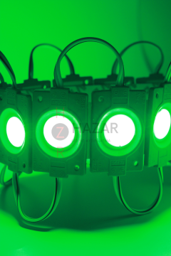 12 Volt 2.4 Watt Tekli Su Geçirmez Modül Led Yeşil (10 Adet)