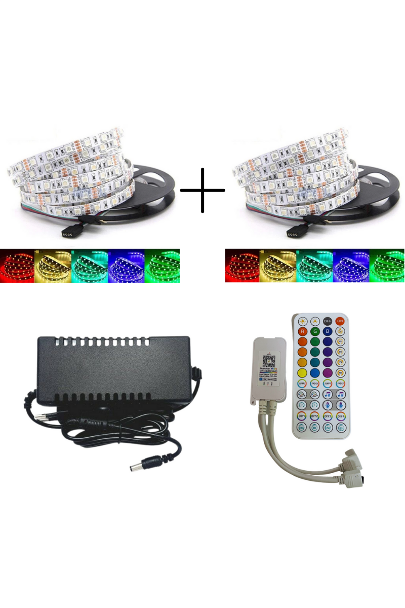 Tuya Destekli Wifi Kontrollü RGB Şerit Led Set 10M