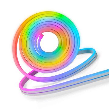 Tuya Destekli Wifi Kontrollü 6x12mm RGB Esnek Neon Şerit Led Set 5M
