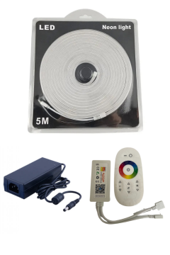 Tuya Destekli Wifi Kontrollü 6x12mm RGB Neon Esnek Şerit Led Set 5M