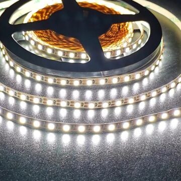 5 Volt 2835 120 Ledli 5MM Şerit Led Amber Sarı 5 Metre