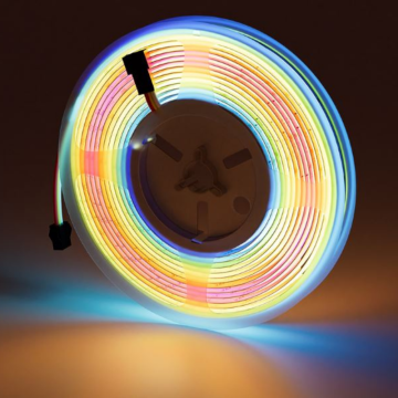 12V 8MM 768 Ledli Esnek Cob Şerit Led RGB IP20 5 Metre