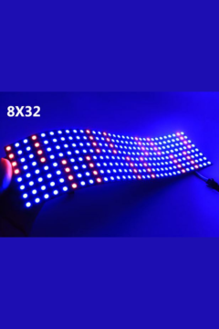 WS2812B Matrix Ekran RGB Led Ayrı Ayrı Adresli  8x32 Matrix Dijital Esnek Ekran 5 Volt