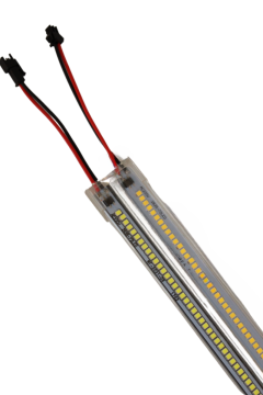 220 Volt 2835 Çubuk Led 30 CM Kasalı Dim Edilebilir Bar Led Gün Işığı 3000-3200K-Şeffaf Cam