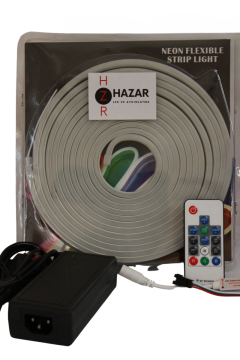 12 Volt 6X12MM RGB Pixel Neon Şerit Led Set RF Uzaktan Kumandalı WS2811 Magic Neon 5M