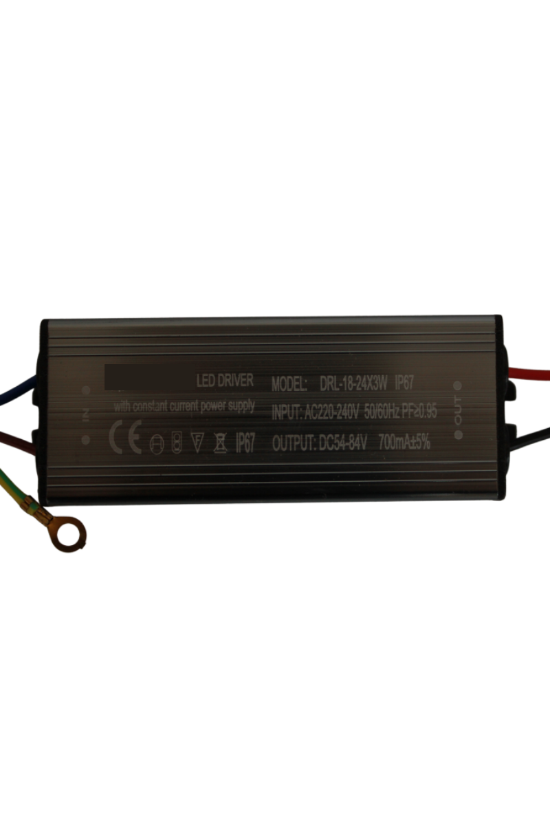 18-24X3W Led Driver 700mA 54-84V Power Led Sürücü IP67 Power Led Driver