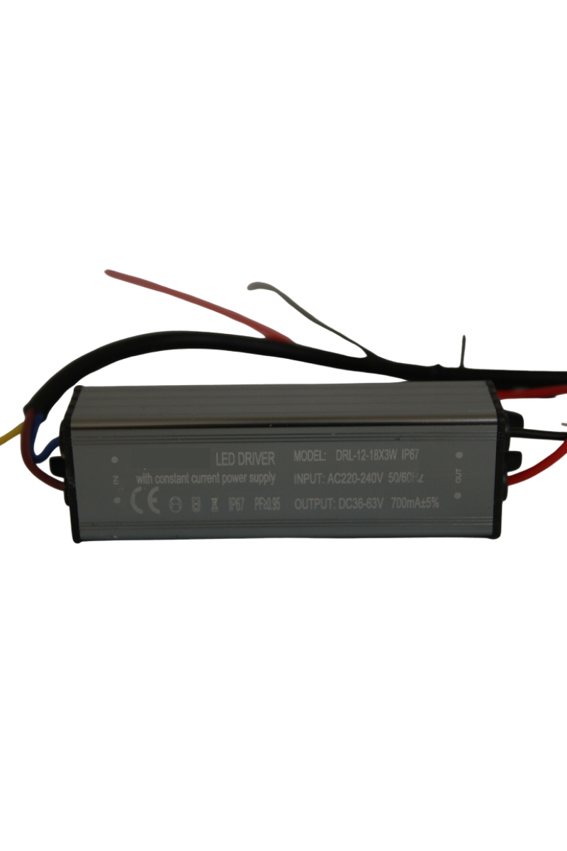 12-18X3W Led Driver 700mA 36-63V Power Led Sürücü IP67 Power Led Driver