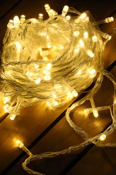 Saçak Led 4.5 Metre 96 Ledli 16 Saçaklı Eklenebilir Led Işık Gün Işığı Sabit Yanar