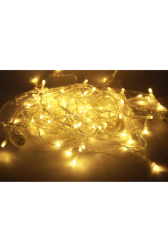 Saçak Led 4.5 Metre 96 Ledli 16 Saçaklı Eklenebilir Led Işık Gün Işığı Sabit Yanar