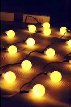 5 Metre 28 Ledli Gün Işığı Top Led Kendiliğinden Animasyonlu Dekoratif Led Işık Yılbaşı Süsü