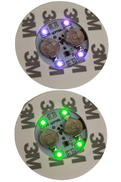 Yuvarlak RGB Led Işıklı Bardak Altlığı Düğün Parti Bardak Altlığı Şişe Vazo Altı Aydınlatma Dekoratif Led Işık