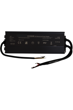 12 Volt 41,7 Amper 500 Watt Dış Cephe Led Adaptör IP67 Su Geçirmez