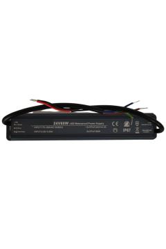 24 Volt 2,5 Amper 60 Watt Dış Cephe Led Adaptör IP67 Su Geçirmez