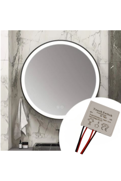 12V 3A Dokunmatik (Touch) Ayna Arkası Sensörü Beyaz Banyo Aynası Sensörü Mobilya Sensörü