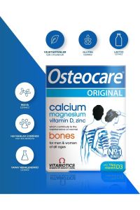 Vitabiotics Osteocare Orıgınal Calcium, Magnesium, Vitamin D Ve Çinko İçeren Takviye Edici Gıda  90 Tablet