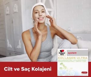 Doppel Herz System Kollagen Ultra Kollagen-Peptide, Hyaluronsaure, Biotin, Zink İçeren Sıvı Takviye Edici Gıda 30 Flakon