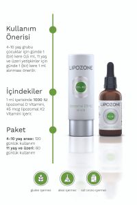 Lipozone D3 + K2 Lipozomal D3+K2 Takviye Edici Gıda 60 Ml Ölçekli Damlalıklı Cam Şişe