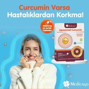 Medicago Lipozomal Curcumin / Kurkumin İçeren Takviye Edici Gıda 30 DRcaps Bitkisel Kapsül