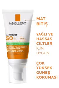 La Roche Posay Anthelıos Xl  Dry Touch Jel Krem Spf50+ Yağlı ve Hassas Ciltler İçin Güneş Koruyucu Krem 50 Ml