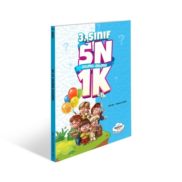 3.Sınıf 5N1K Okuma Anlama Kitabı Öğretmen Evde Yayınları