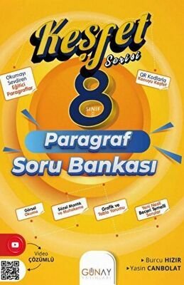 8.Sınıf LGS Keşfet Paragraf Soru Bankası Günay Yayınları