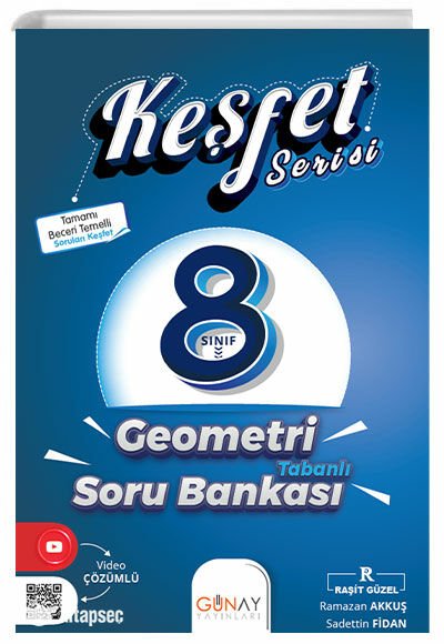 8. Sınıf LGS Keşfet Serisi Geometri Tabanlı Soru Bankası Günay Yayınları