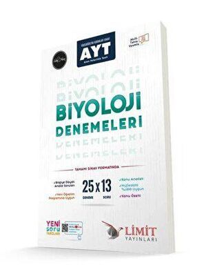 Limit Yayınları AYT 25`li Biyoloji Deneme