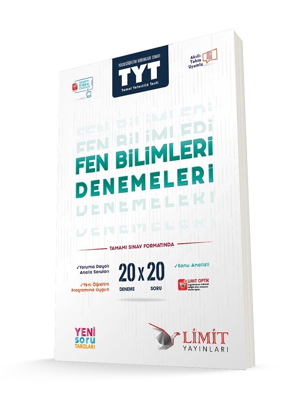 TYT Fen Bilimleri 20x20 Denemeleri Limit Yayınları