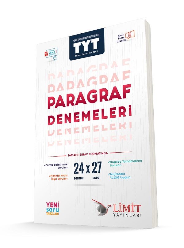 TYT Paragraf Denemeleri 27x27 Limit Yayınları