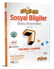 7.Sınıf Spoiler Sosyal Bilgiler Branş Denemeleri Spoiler Yayınları