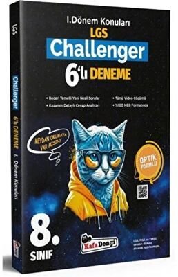 8. Sınıf Challenger 1.Dönem Konuları 6`lı Deneme Kafadengi Yayınları