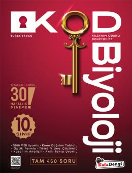 10. Sınıf KOD Biyoloji Haftalık Sarmal Deneme