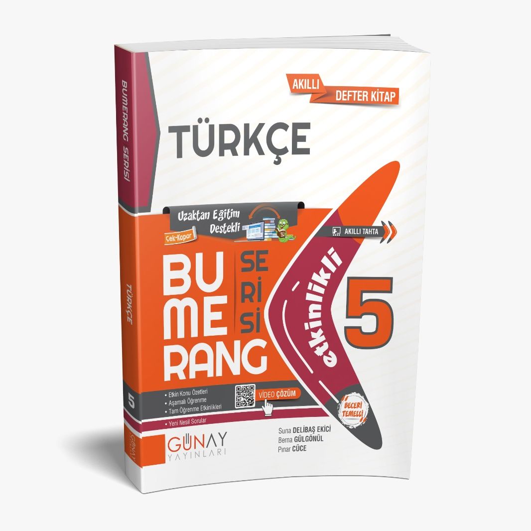 5. Sınıf Türkçe Bumerang Serisi Etkinlikli Akıllı Defter