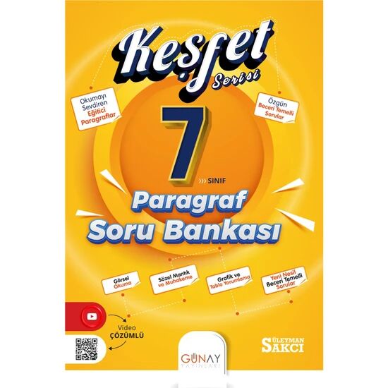 7. Sınıf Paragraf Keşfet Serisi Soru Bankası