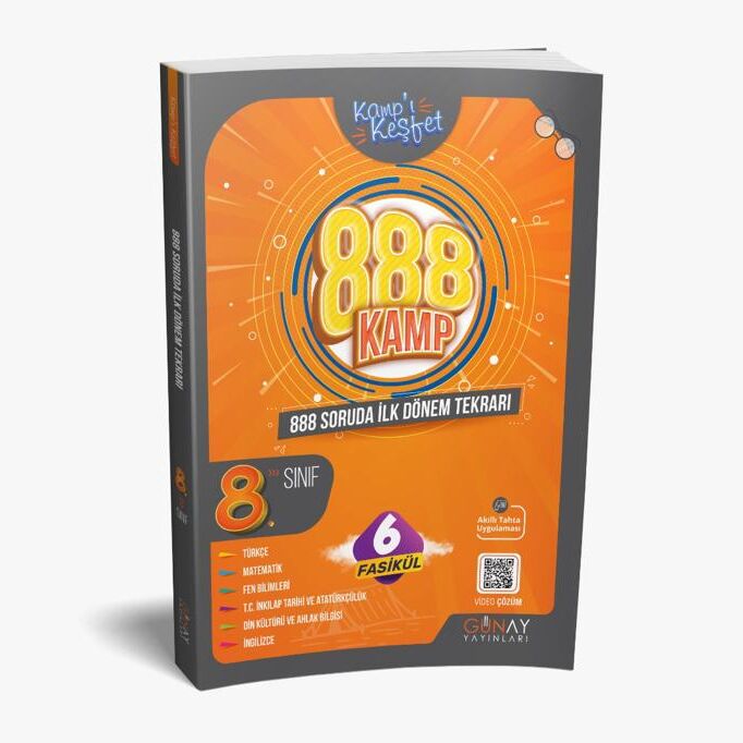 8. Sınıf 888 Soruda İlk Dönem Kamp Kitabı