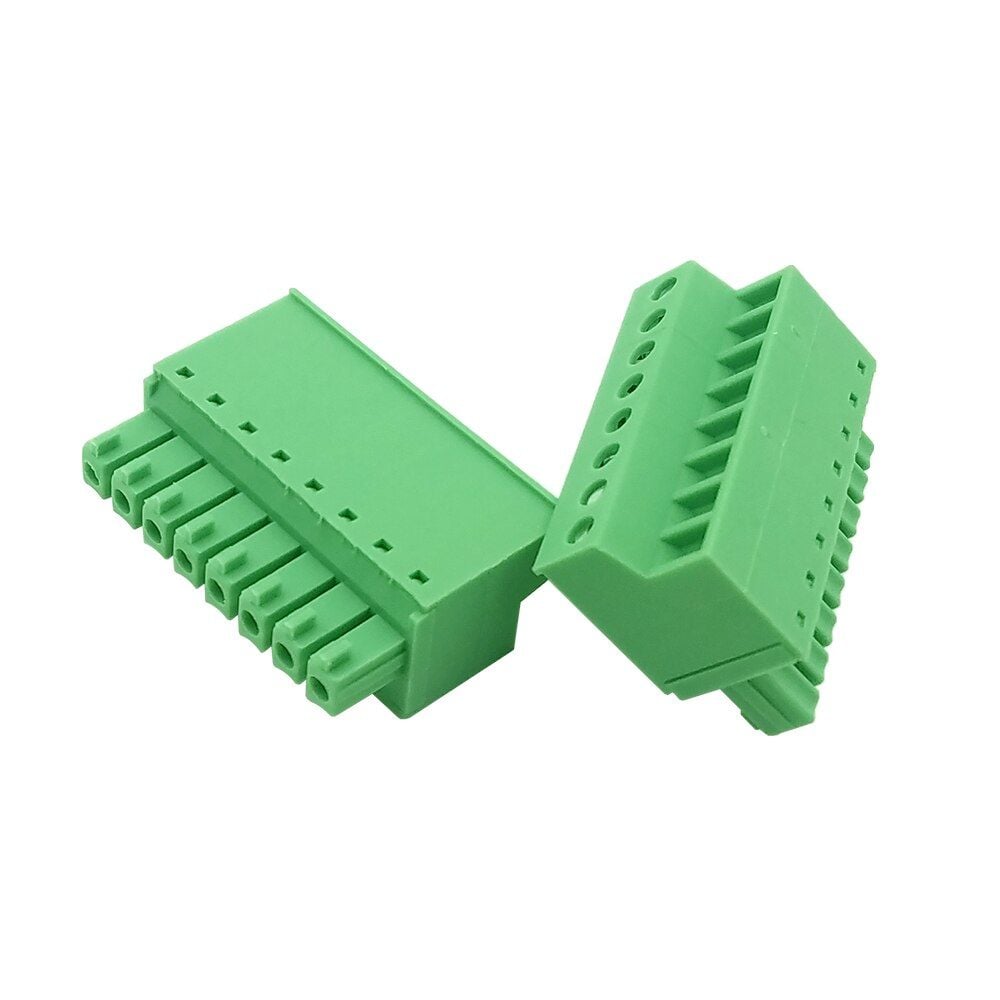 Term. Block 3.81mm 8P Female Green 180° [KF2EDGKC]